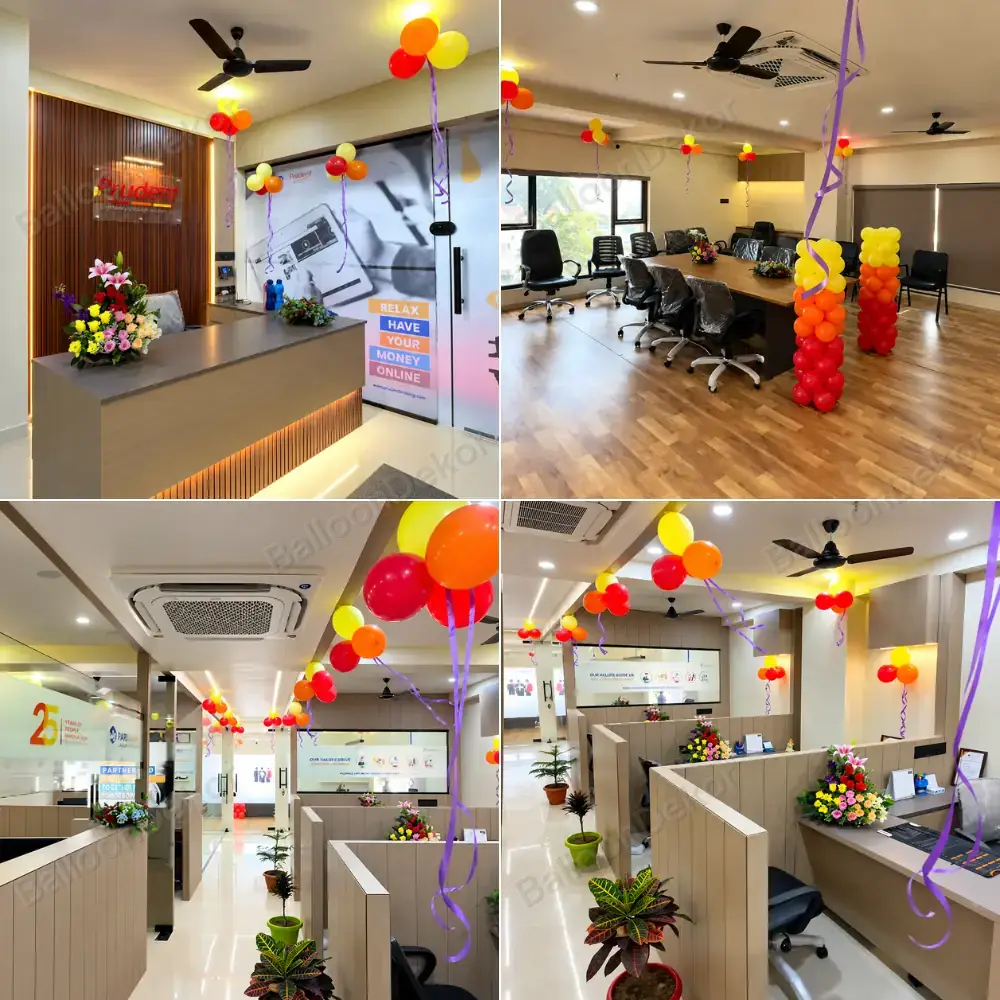 Full Office Balloon Decoration — Shop & Office Opening Decoration