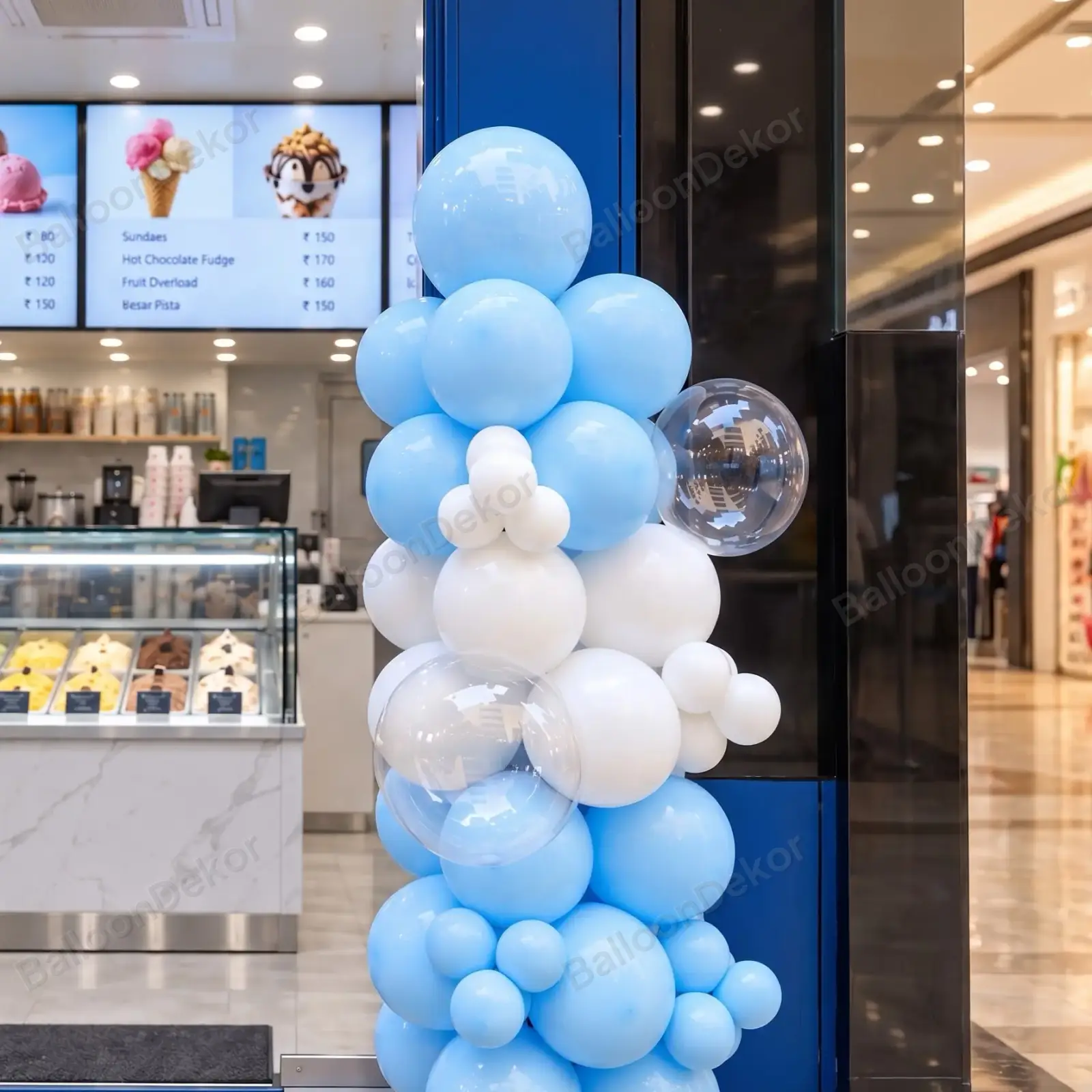 New Ice Cream Shop Opening Gate Decor — thumbnail 3