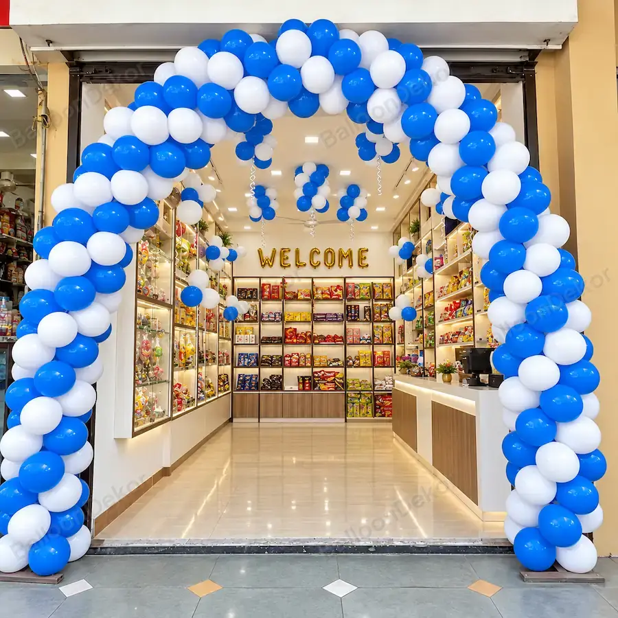 Simple Shop Gate Decoration for Opening Day — Shop & Office Opening Decoration