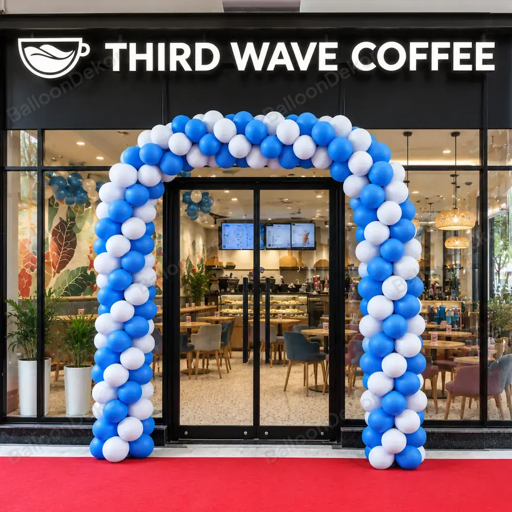 The Grand Coffee Shop Opening Decoration — Shop & Office Opening Decoration