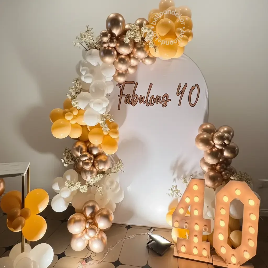 Golden 40th Birthday Theme Decor — thumbnail 3