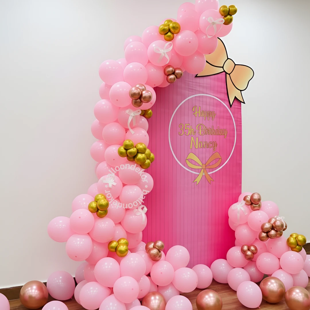 Pink & Gold Birthday Decor — thumbnail 2