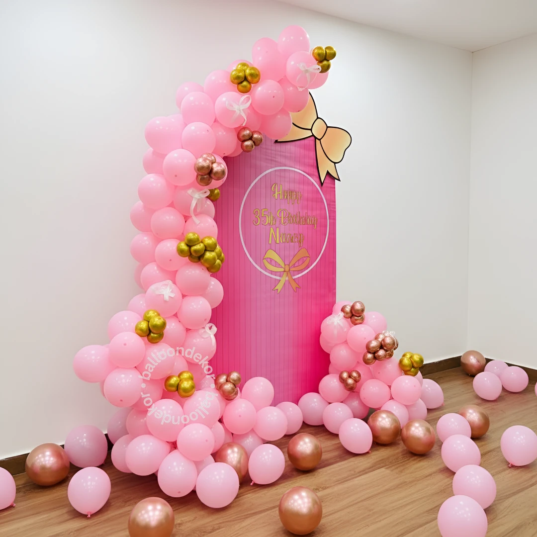 Pink & Gold Birthday Decor — thumbnail 3