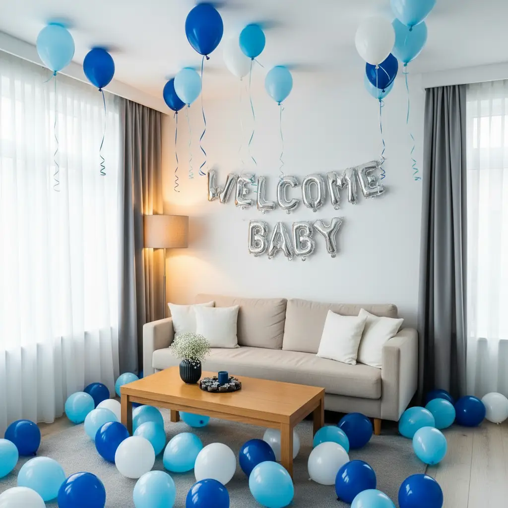 Simple Welcome Decor for Baby Boy — thumbnail 3