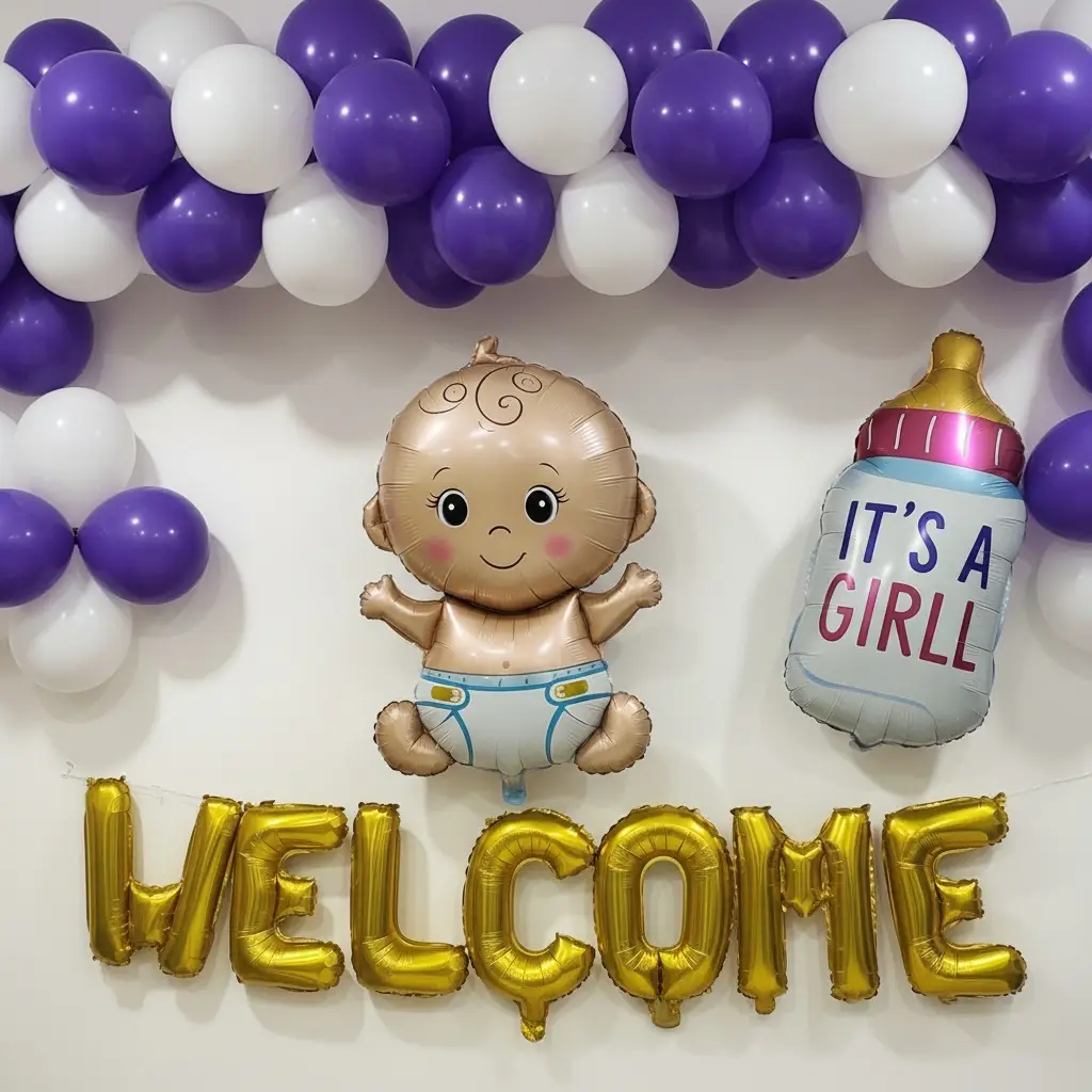 Baby Welcome Balloon Arch Decor — thumbnail 3