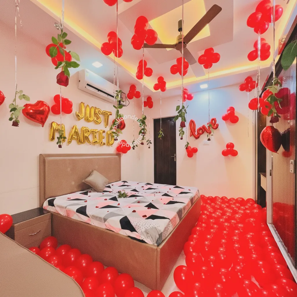 Romantic Wedding Night Surprise Decor