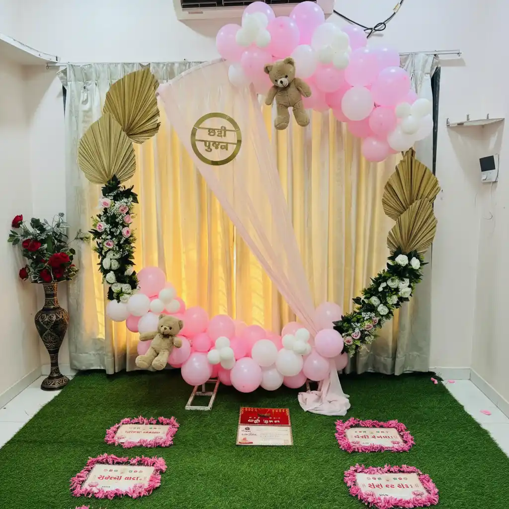 Customized Baby Chathi Decoration