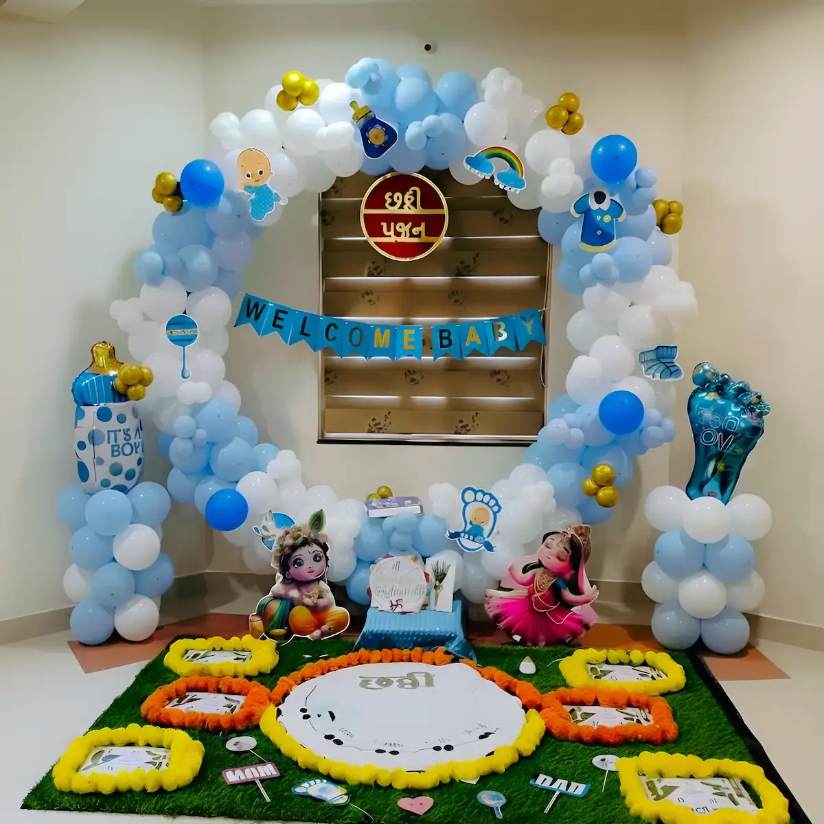 Elegant Balloon Decoration for Chathi