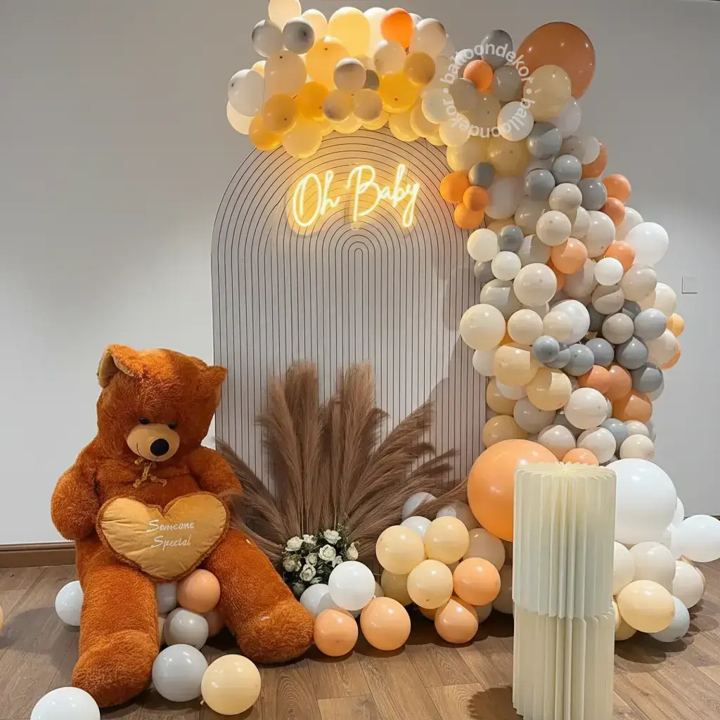Oh Baby Backdrop Balloon Decoration — thumbnail 2