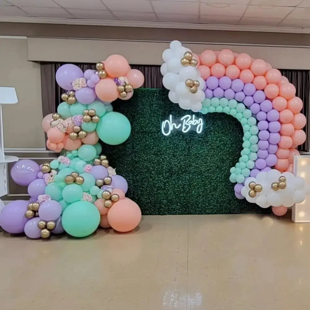 Oh Baby Green Backdrop