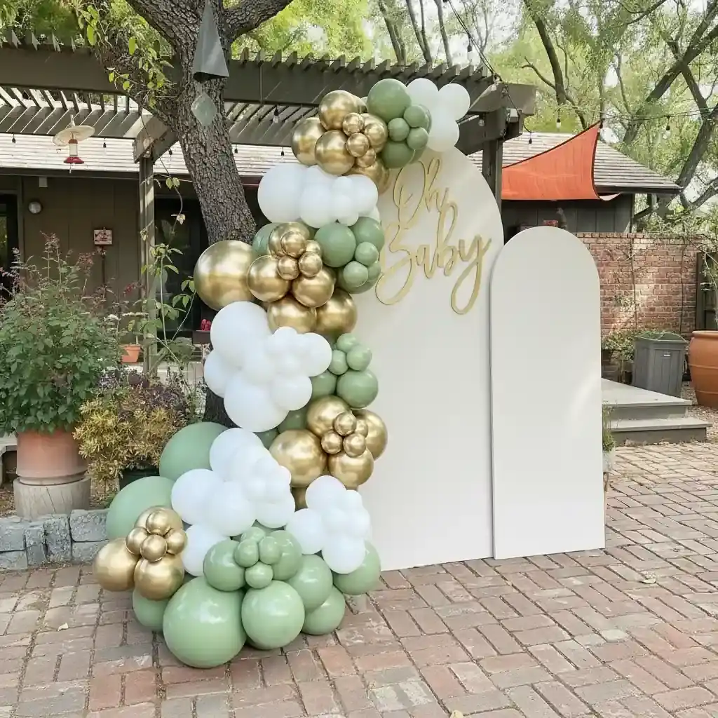 Green Gold Baby Shower Decoration — thumbnail 2