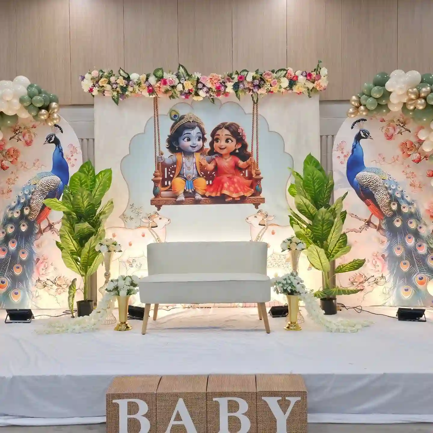 Traditional Baby Shower Stage Decoration