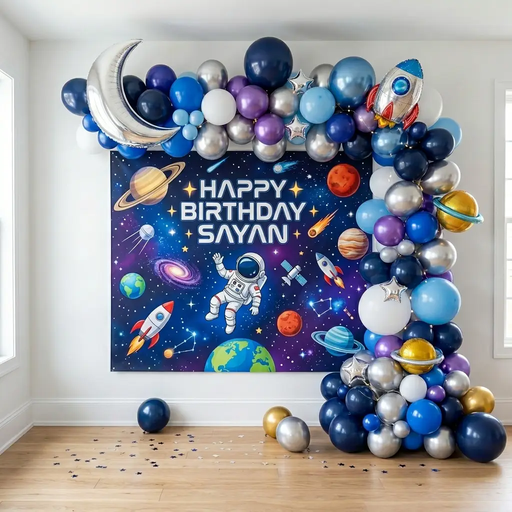 Space Adventure Birthday Decoration