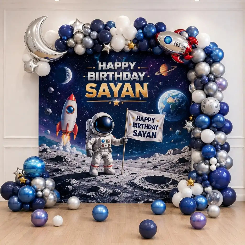 Space Theme Birthday Decoration