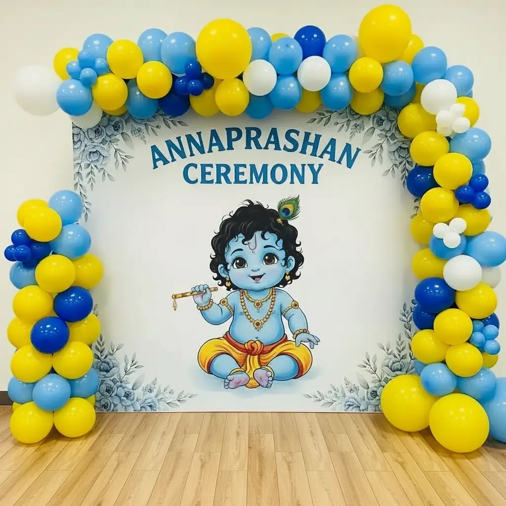 Little Krishna Annaprashan Decoration 