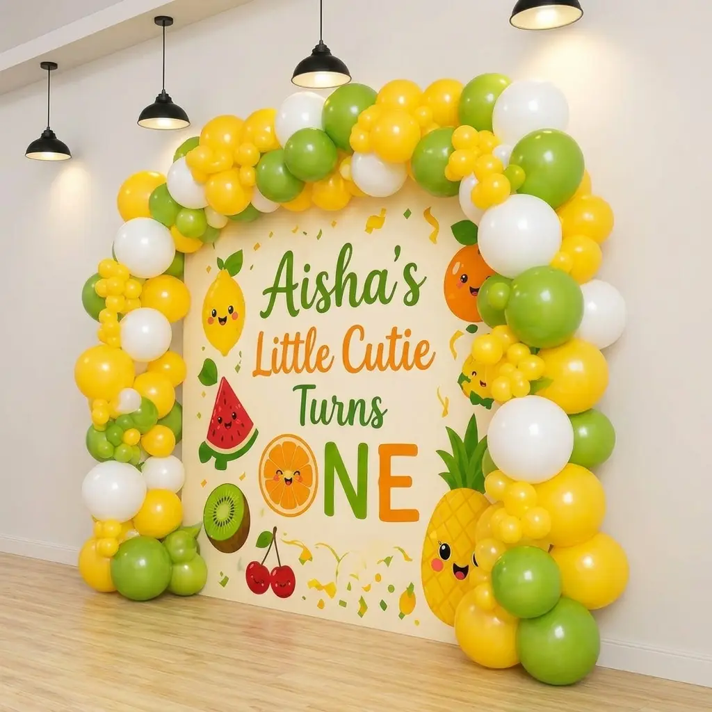 Fruit Theme Balloon Decoration for Birthday — thumbnail 2