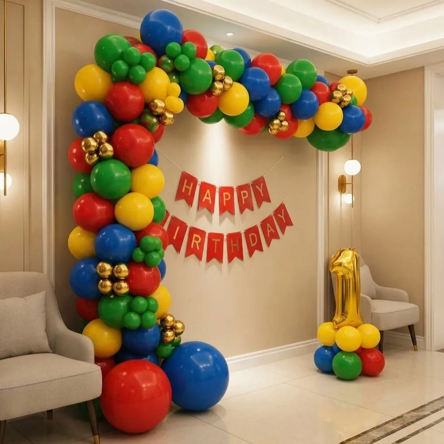 First Birthday Balloon Arch Decor — thumbnail 2