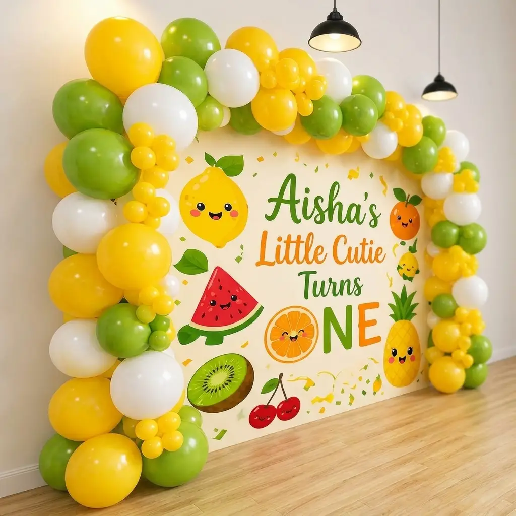 Fruit Theme Balloon Decoration for Birthday — thumbnail 3