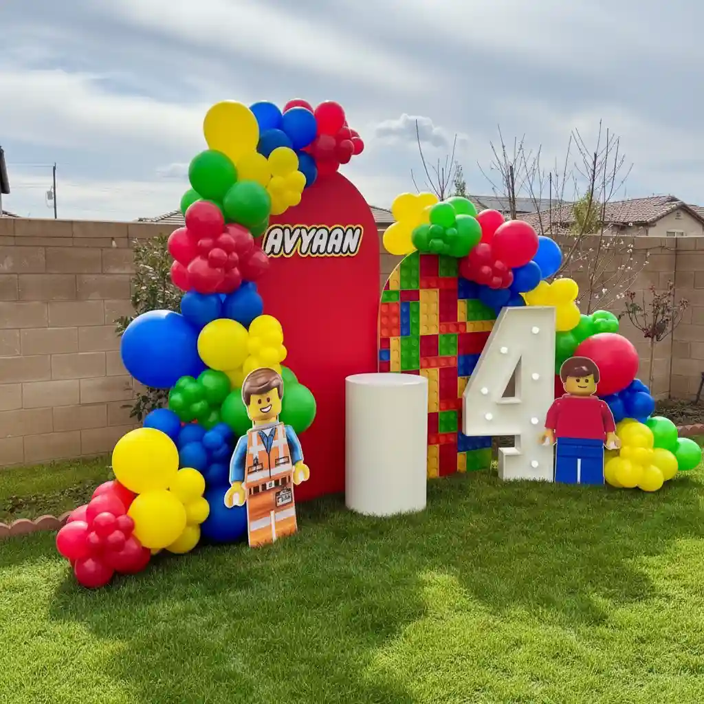Lego Theme Kids Birthday Decoration — thumbnail 2