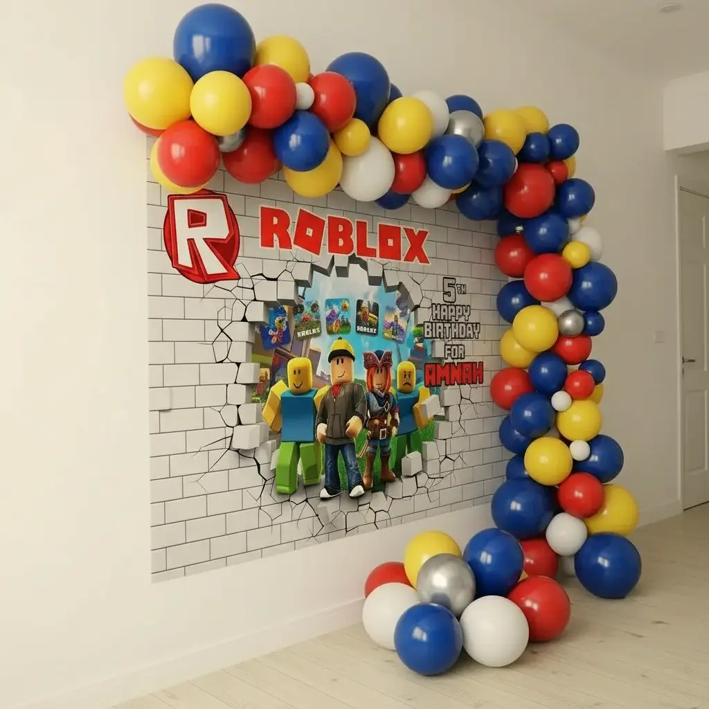 Roblox Game Theme Birthday Decoration — thumbnail 3