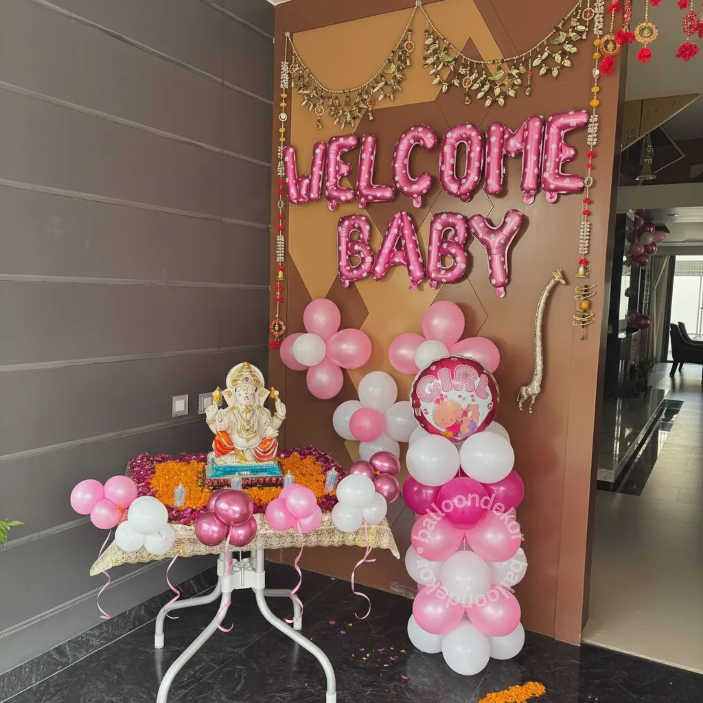 Baby Welcome Home Balloon Setup — thumbnail 3