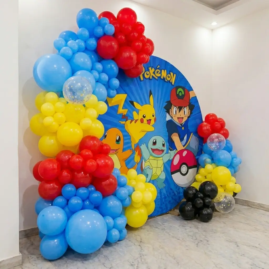 Kids Pokemon Theme Backdrop Decoration — thumbnail 3