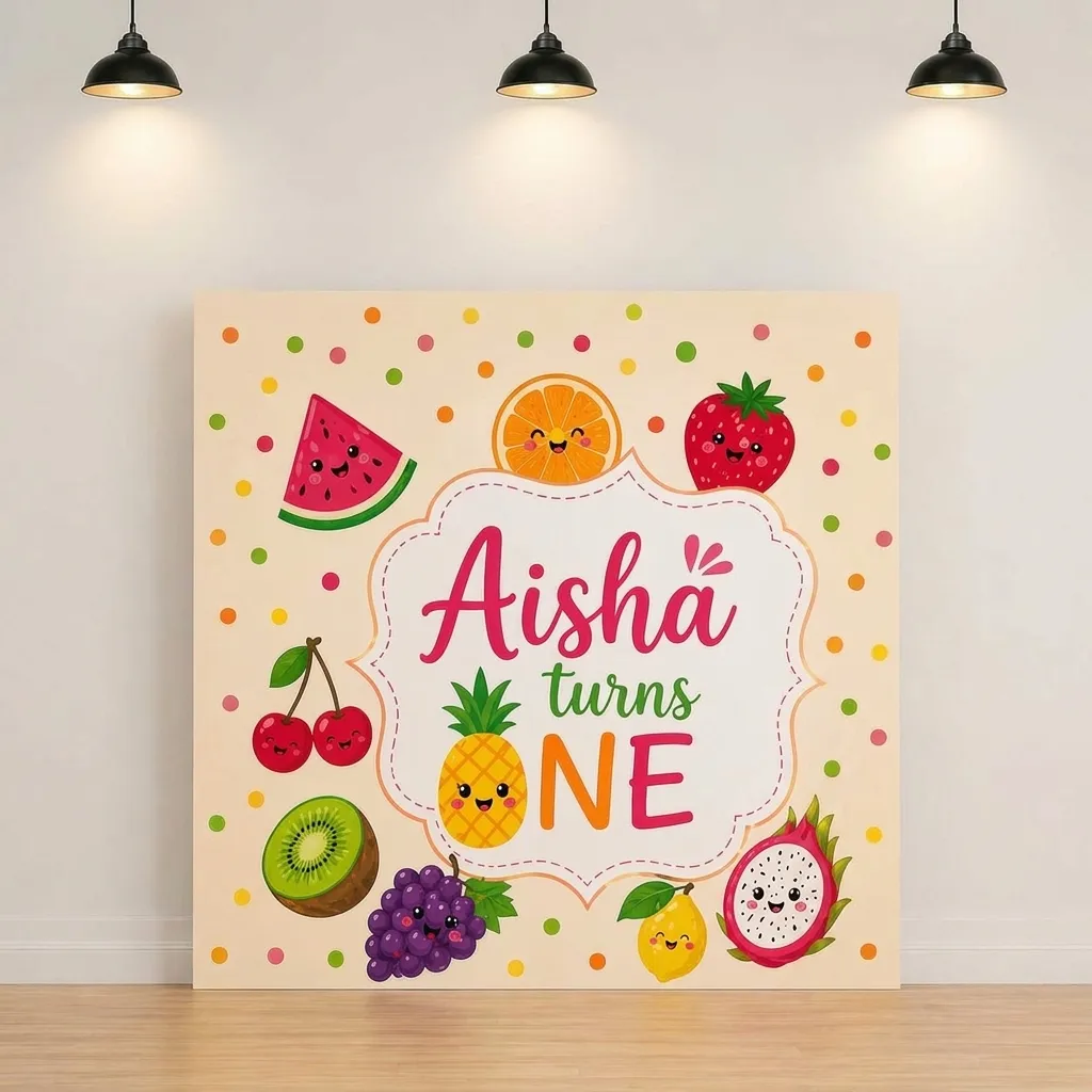 Customized Fruit Theme Birthday Decor — thumbnail 4