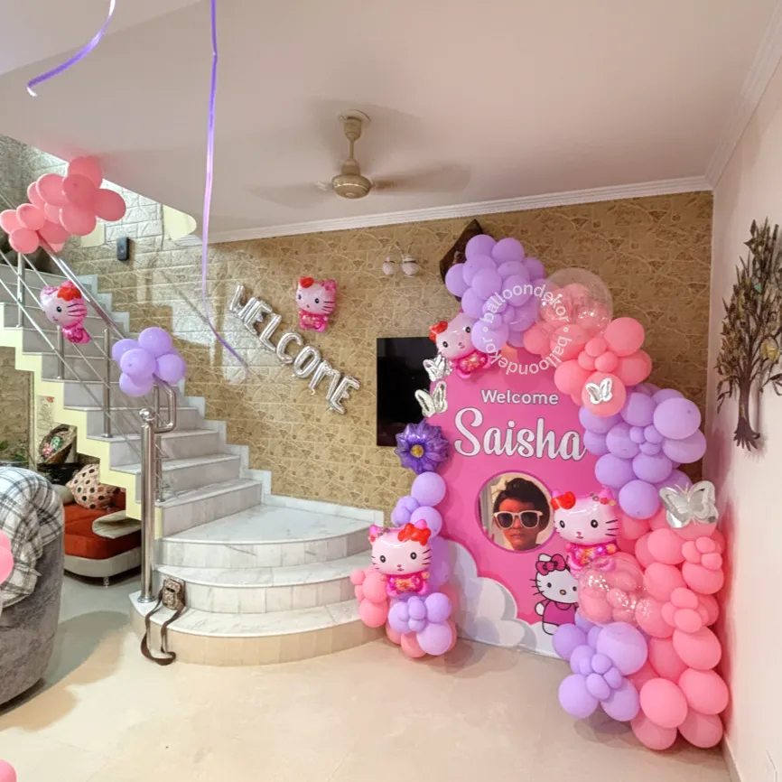 Hello Kitty Baby Arrival Balloon Setup — thumbnail 2