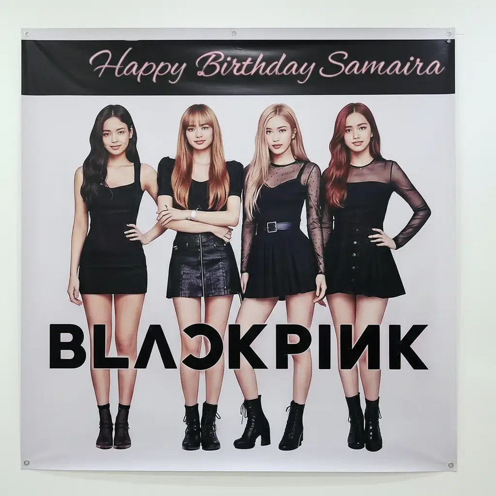 Blackpink Theme Balloon Arch Decoration — thumbnail 4