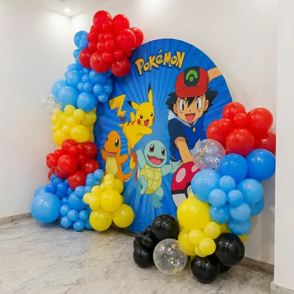 Kids Pokemon Theme Backdrop Decoration — thumbnail 2