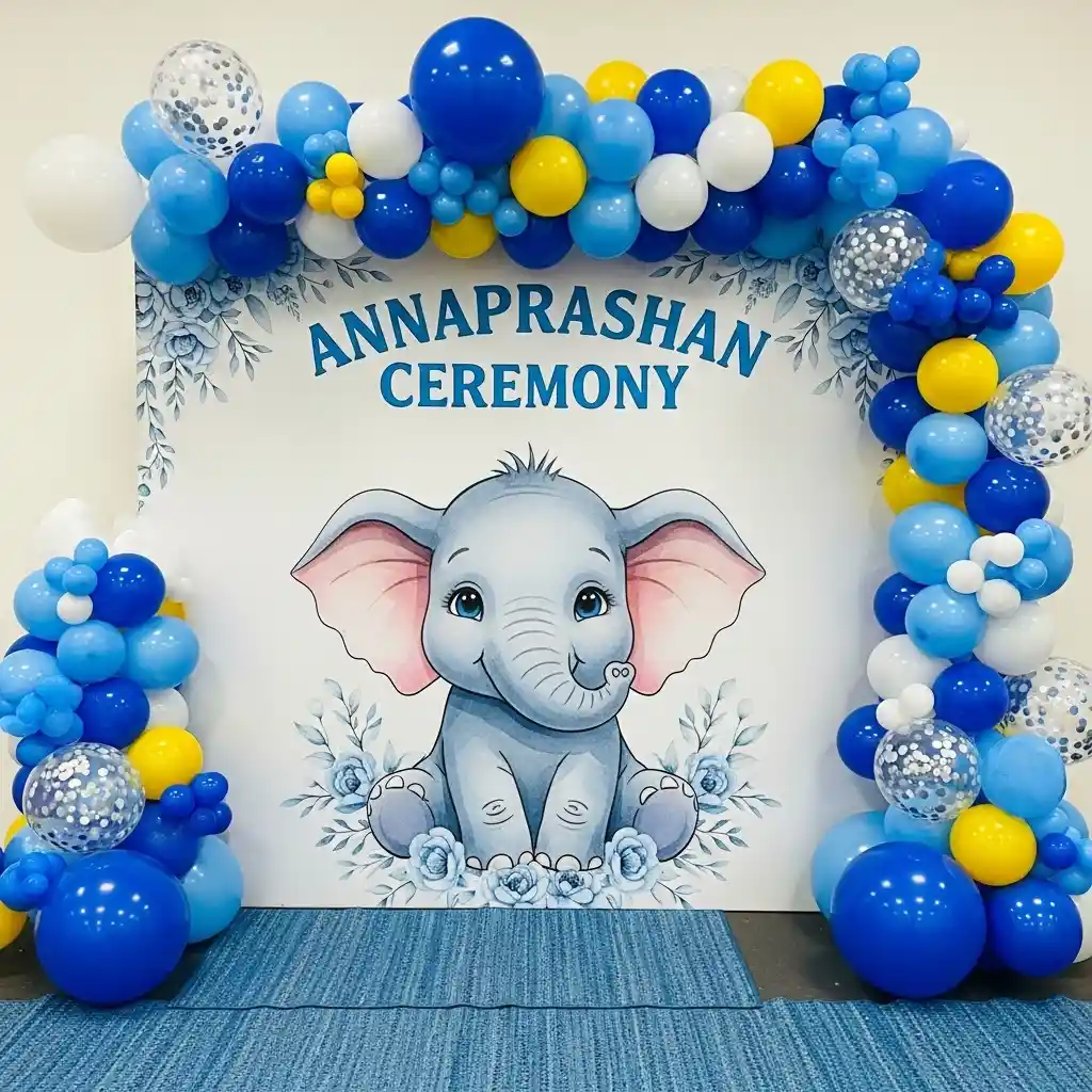 Jungle Theme Annaprashan Decoration