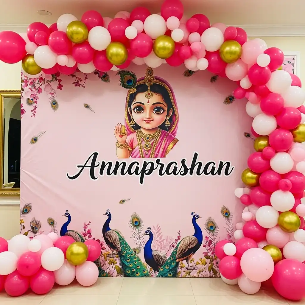 Annaprashan Backdrop Decoration