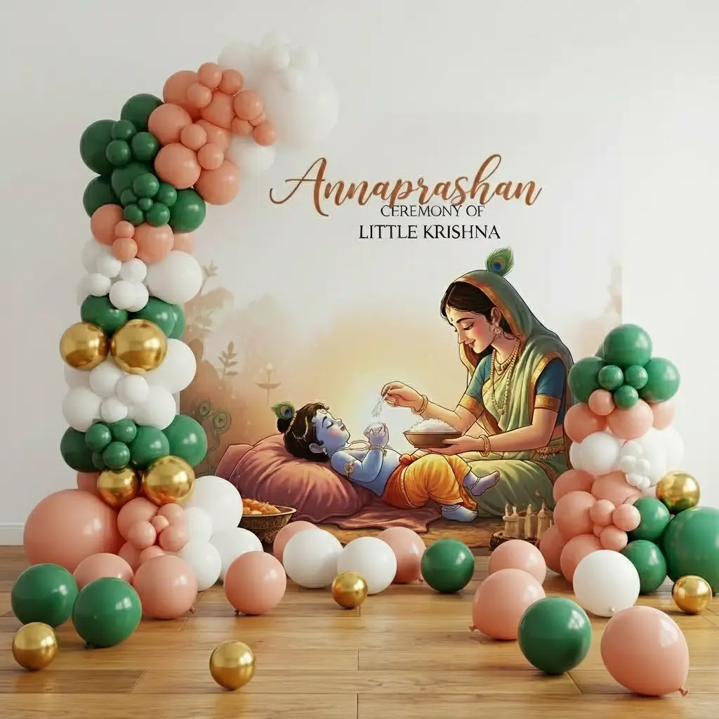 Baby Krishna Annaprashan Decoration