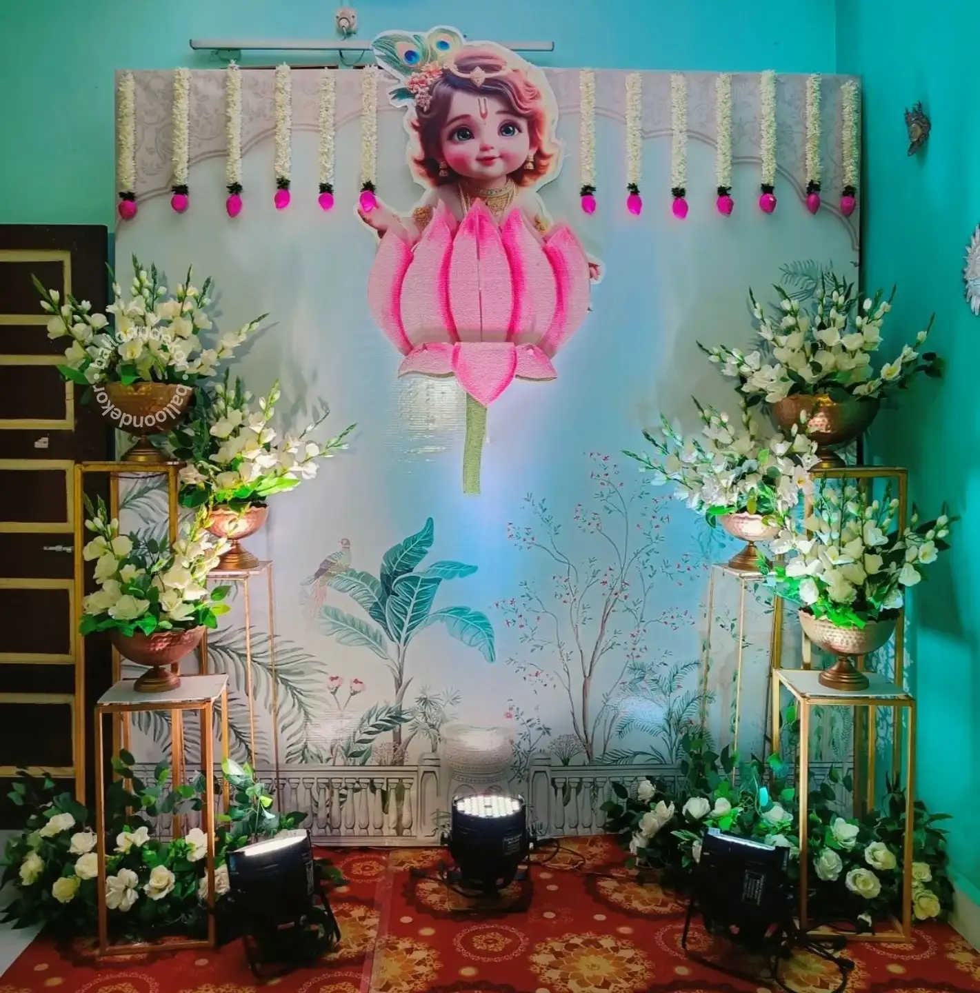 Royal Floral Naming Ceremony Decor