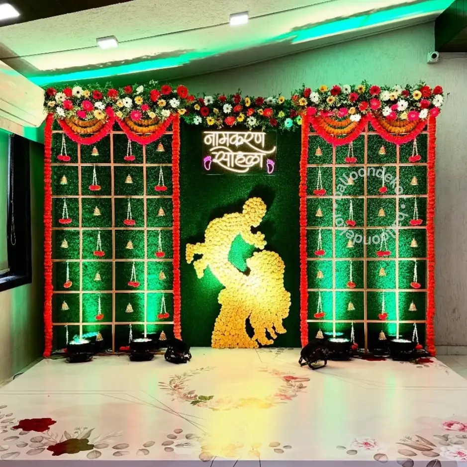 Indian Naming Ceremony Stage Decor