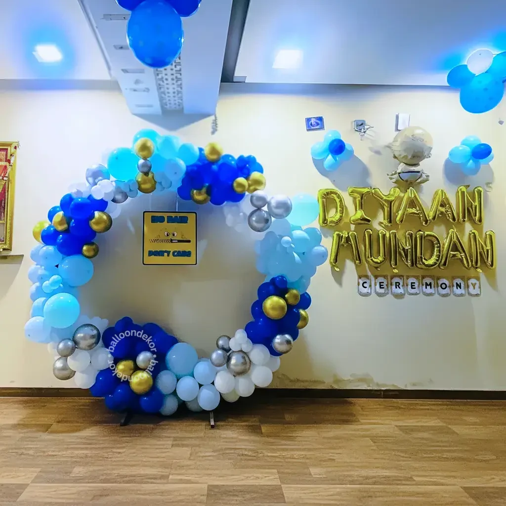 Baby Mundan Balloon Decor