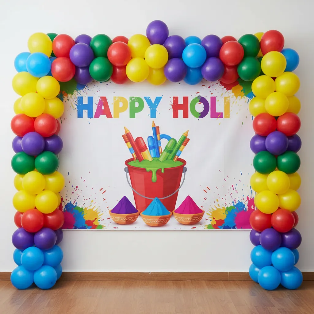 Holi Decoration at Home