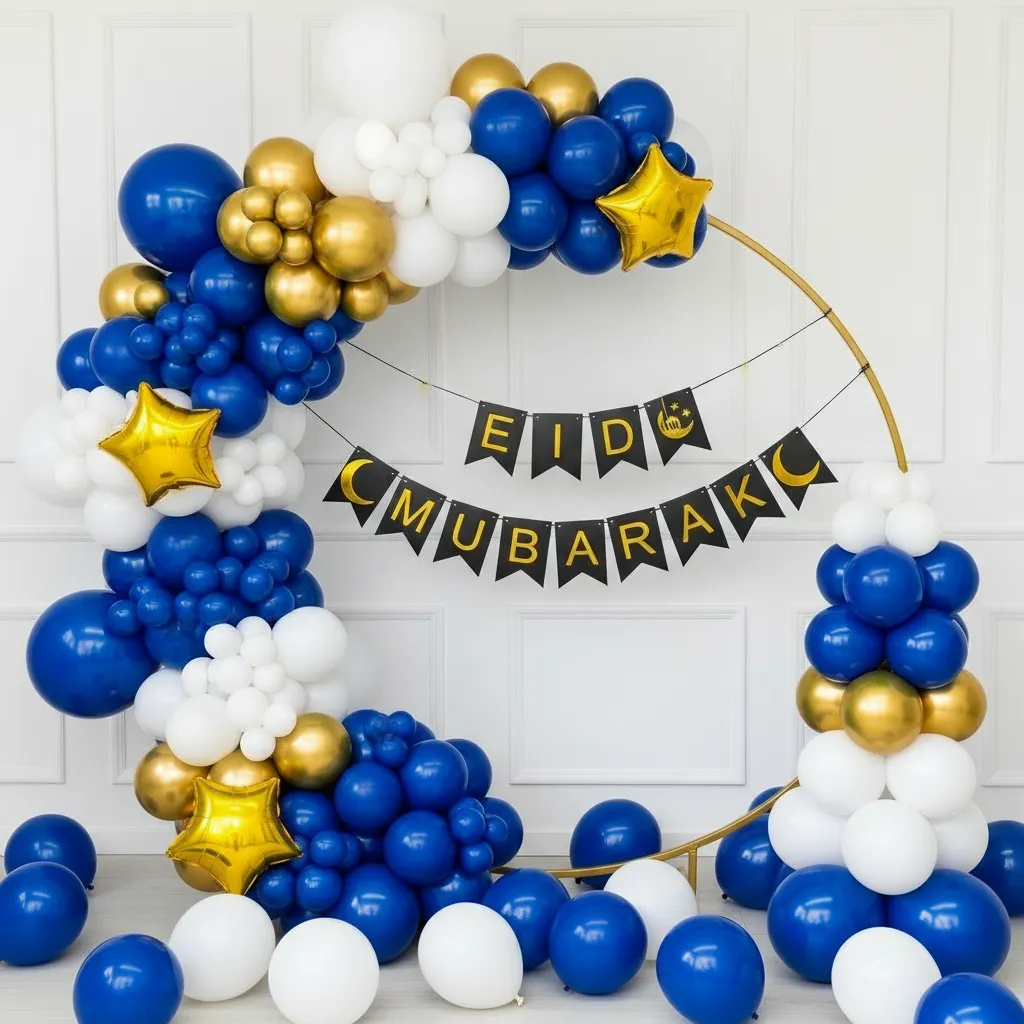 Eid Celebration Balloon Ring Setup