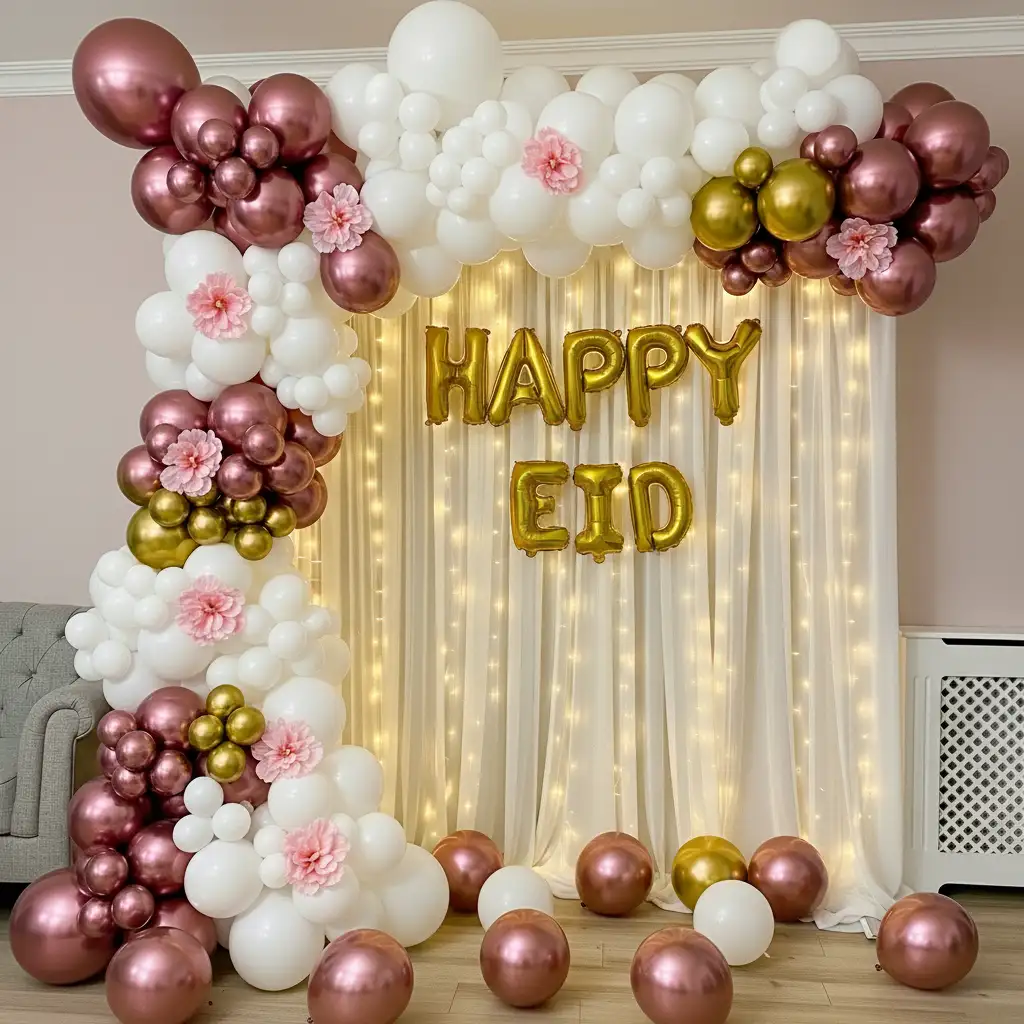 Eid Mubarak Balloon Surprise Decor