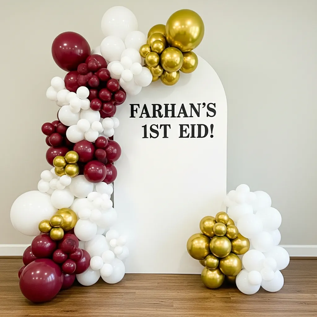 Glam Eid Celebration Balloon Decor